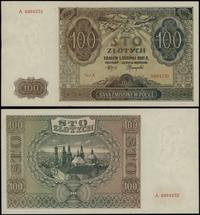 100 złotych 1.08.1941, seria A, numeracja 698423