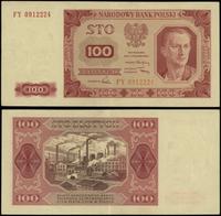 100 złotych 1.07.1948, seria FY, numeracja 09122