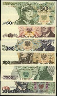 zestaw 6 banknotów, w zestawie: 50 złotych 1.12.