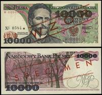 10.000 złotych 1.12.1988, czerwone ukośne "WZÓR"