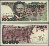 10.000 złotych 1.12.1988, czerwone ukośne "WZÓR"