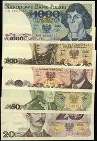 Polska, zestaw 5 banknotów