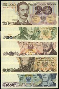 Polska, zestaw 5 banknotów