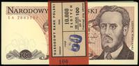 Polska, zestaw 100 banknotów o nominale 100 złotych, 1.06.1986