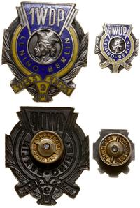 Polska, Odznaka pamiątkowa I Dywizji Piechoty z miniaturą, od 1946