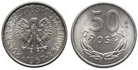 50 groszy 1967, Warszawa, aluminium, idealne, Pa