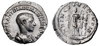 denar 218, Rzym, Aw: Popiersie cezara w prawo, M