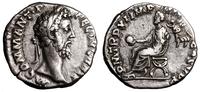 denar 186, Rzym, Aw: Głowa cesarza w wieńcu laur