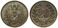 Austria, 20 halerzy, 1917