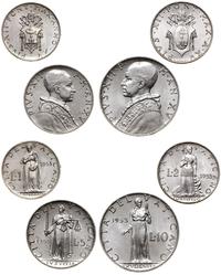 Watykan (Państwo Kościelne), zestaw 4 monet, 1952