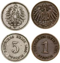 zestaw 2 monet, w skład zestawu wchodzi 5 fenigó