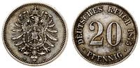 Cesarstwo Niemieckie, 20 fenigów, 1875 A