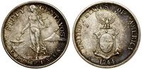 50 centavos 1944, San Francisco, srebro, patyna,