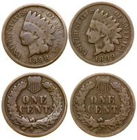 lot 2 x 1 cent 1898, 1899, Filadelfia, typ India