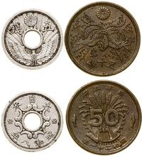 5 oraz 50 senów 1936, 1946, Osaka, nikiel oraz m