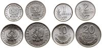 zestaw 4 monet 1949, 1 grosz, 2 grosze, 10 grosz