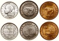 zestaw 3 monet, w skład zestawu wchodzi 10 centó