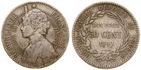 50 centymów 1897, Paryż, miedzionikiel, KM 40