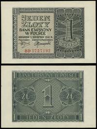 1 złoty 1.08.1941, seria BD, numeracja 5727192, 