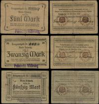 Prusy Zachodnie, zestaw: 5, 20, 50 marek, 15.11.1918