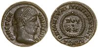 follis 324, Tessaloniki, Aw: Głowa cesarza w pra