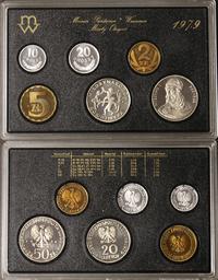 10, 20 groszy oraz  2, 5, 20, 50 złotych 1979, W