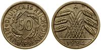 50 fenigów 1924 A, Berlin, Rentenpfennig, bardzo