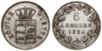 Niemcy, 6 krajcarów, 1854