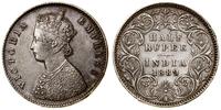 1/2 rupii 1889, Bombaj, srebro próby "917" 5.80 