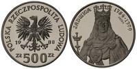 500 złotych 1988, Warszawa, Jadwiga, PRÓBA-NIKIE