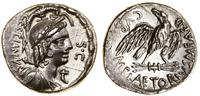 denar 67 pne, Rzym, Aw: Popiersie z atrybutami I