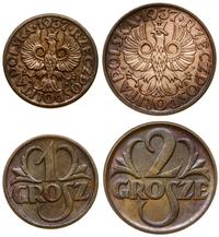 zestaw 2 monet 1937, Warszawa, w skłąd zestawu w