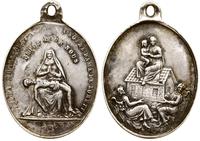 medalik, Modląca się Matka Boża trzymająca na ko