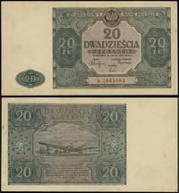 20 złotych 15.05.1946, seria B, numeracja 266588