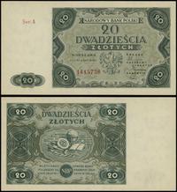 20 złotych 15.07.1947, seria A, numeracja 141573