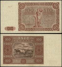 100 złotych 15.07.1947, seria F, numeracja 43922