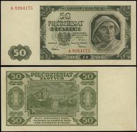 50 złotych 1.07.1948, seria A, numeracja 8264175