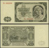 50 złotych 1.07.1948, seria EL, numeracja 698200