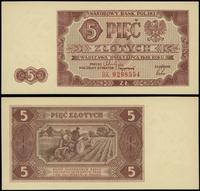 5 złotych 1.07.1948, seria BK, numeracja 9298554