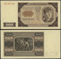 500 złotych 1.07.1948, seria BK, numeracja 59111