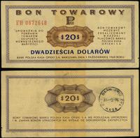 bon na 20 dolarów 1.10.1969, seria FH, numeracja
