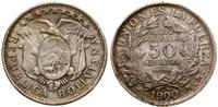 50 centavo 1900, Potosi, srebro próby 900, 11.5 