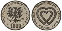 1.000 złotych 1985, Warszawa, PRÓBA - NIKIEL Pom