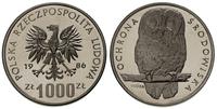 1.000 złotych 1986, Warszawa, PRÓBA - NIKIEL Och