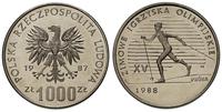 1.000 złotych 1987, Warszawa, PRÓBA - NIKIEL XV 