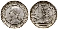 5 lirów 1936 R, Rzym, srebro próby "835", nakład