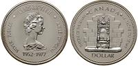 1 dolar 1977, Ottawa, srebro próby "500", stempl