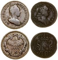 lot 2 monet, 1 fenig 1759 W-I (Wiedeń, Francisze