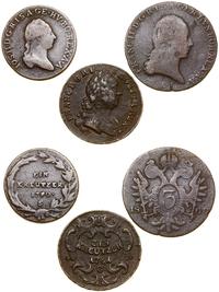 zestaw 3 monet, 1 krajcar 1761 G (Graz), 1 krajc