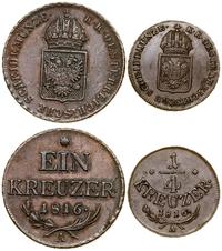 Austria, lot: krajcar oraz 1/4 krajcara, 1816 A
